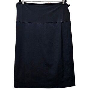 Maternity Mcm Black Knee-Length Pencil Skirt 100% Polyester‎ Size Large